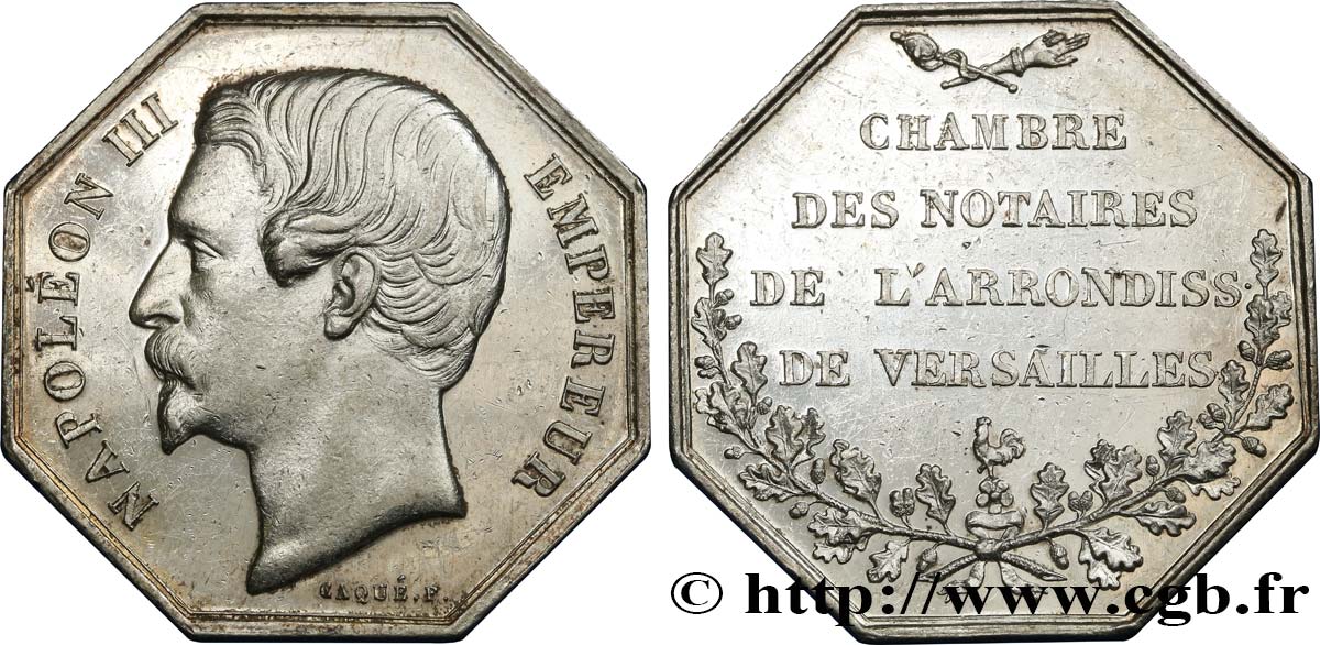 NOTAIRES DU XIXe SIECLE Notaires de Versailles (Napoléon III) fVZ