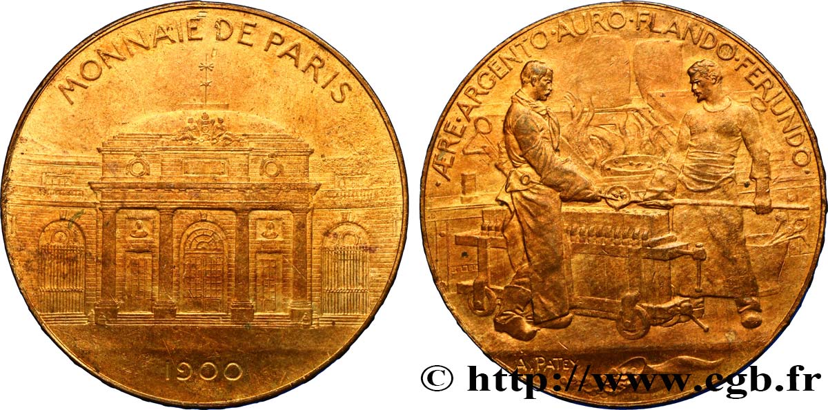 EXPOSITIONS DIVERSES MONNAIE DE PARIS SOUVENIR DE L’EXPOSITION DE 1900 SUP