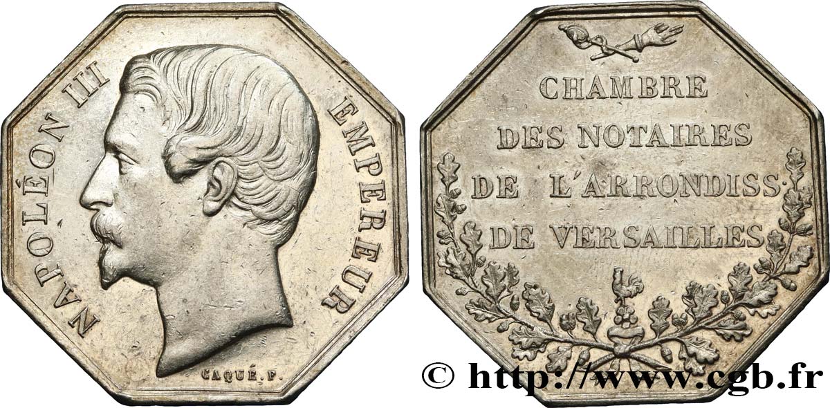 NOTAIRES DU XIXe SIECLE Notaires de Versailles (Napoléon III) TTB+