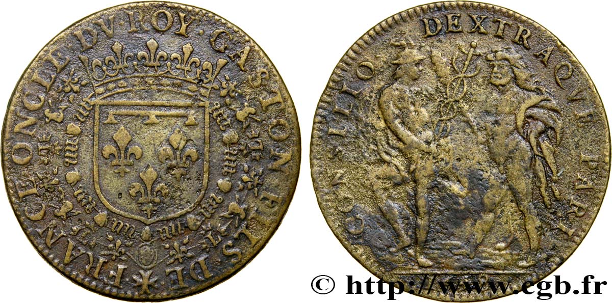 PRINCIPAUTY OF DOMBES - GASTON OF ORLEANS  XF