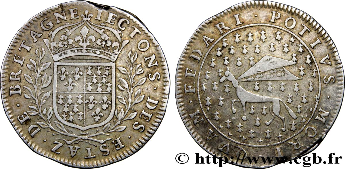 BRETAGNE (ÉTATS DE...)  Frappe entre 1657 et 1675 TB