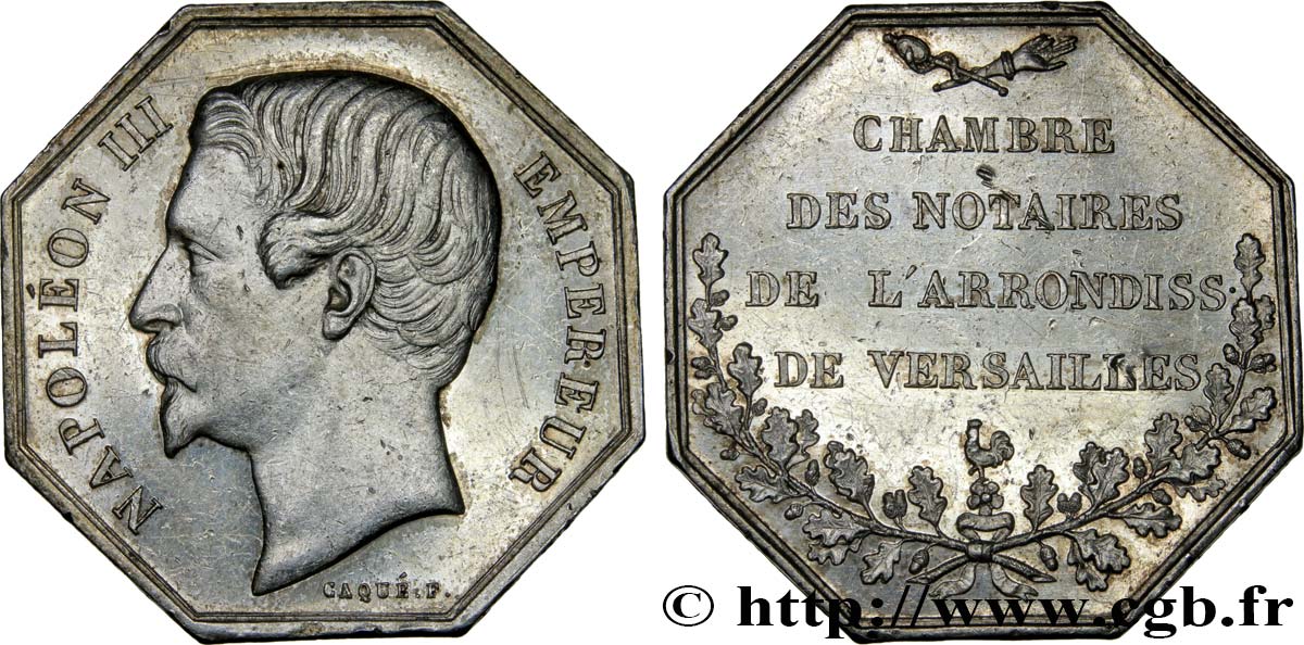 NOTAIRES DU XIXe SIECLE Notaires de Versailles (Napoléon III) q.SPL