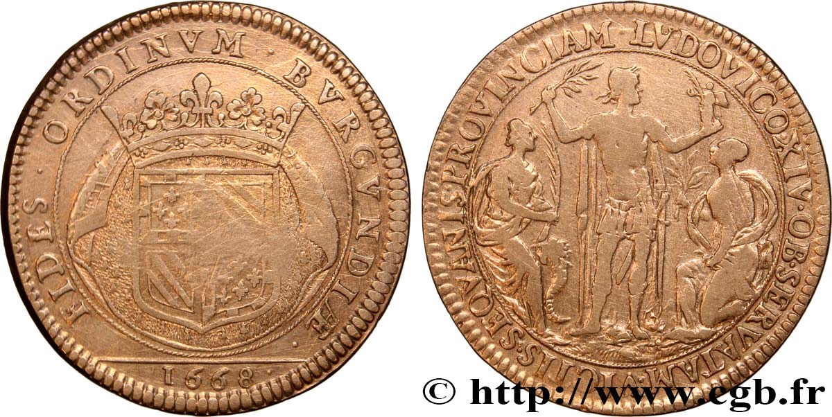 BOURGOGNE (ÉTATS DE ...) Première conquête de la Franche-Comté TB+