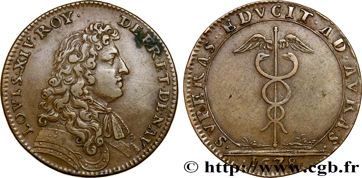 LOUIS XIV LE GRAND ou LE ROI SOLEIL Paix de Nimègue TTB