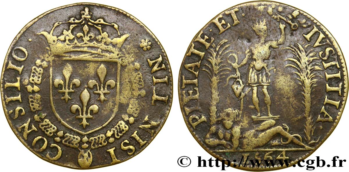 CONSEIL DU ROI Charles IX TB+