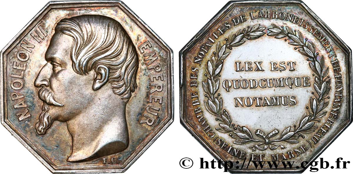 NOTAIRES DU XIXe SIECLE Notaires de Fontainebleau (Napoléon III) XF