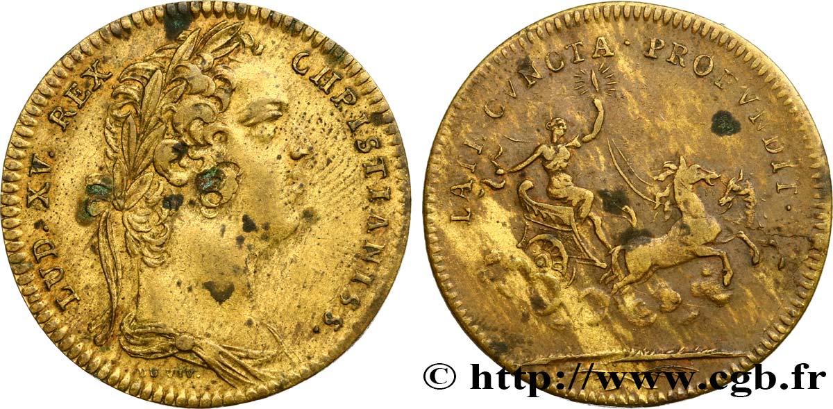 LOUIS XV DIT LE BIEN AIMÉ Émission vers 1730 / 1732 TTB