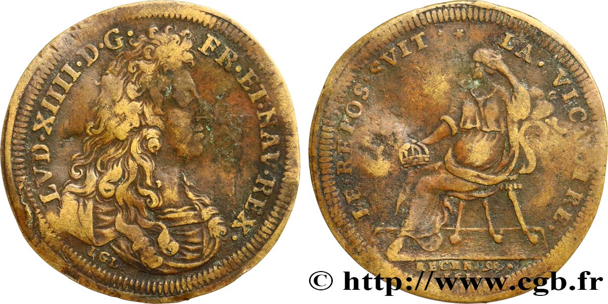 LOUIS XIV LE GRAND ou LE ROI SOLEIL Paix de Ratisbonne TB