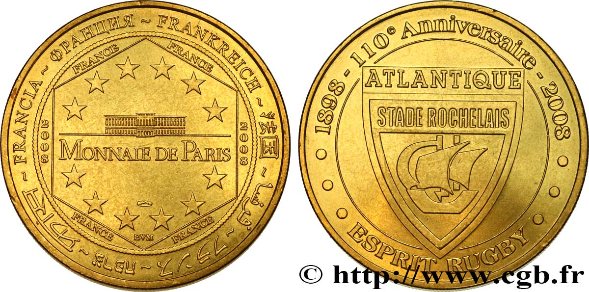 TOURISTIC JETONS AND TOKENS  LA ROCHELLE - STADE ROCHELAIS MS