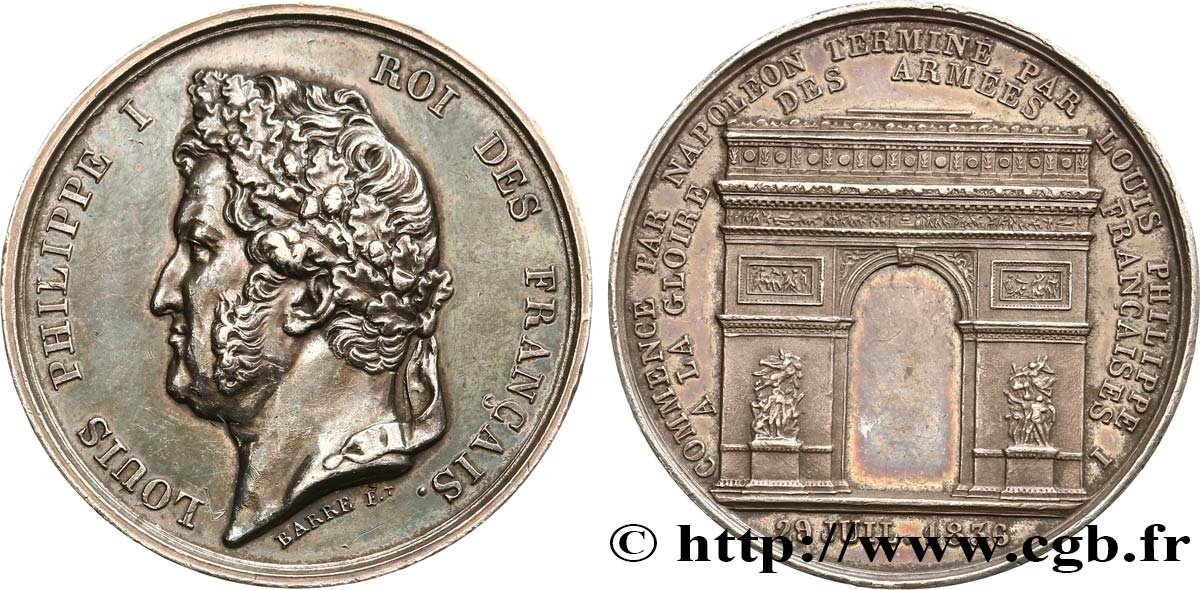 LOUIS-PHILIPPE Ier ARC DE TRIOMPHE TTB