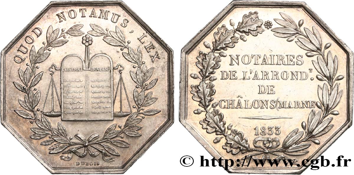 ADMINISTRATIONS - 19th CENTURY Notaires de Chaon-sur-Marne AU
