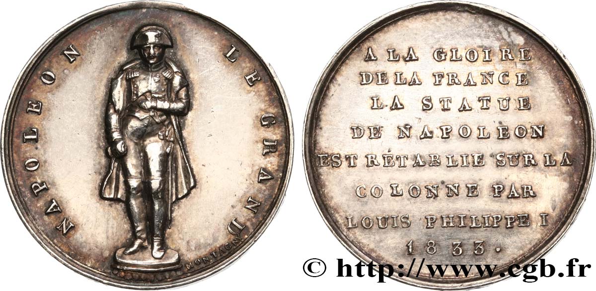 LOUIS-PHILIPPE Ier Médaille de Napoléon TTB+