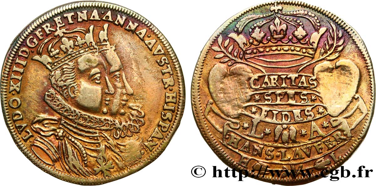 LOUIS XIII LE JUSTE Mariage avec Anne d’Autriche TTB+