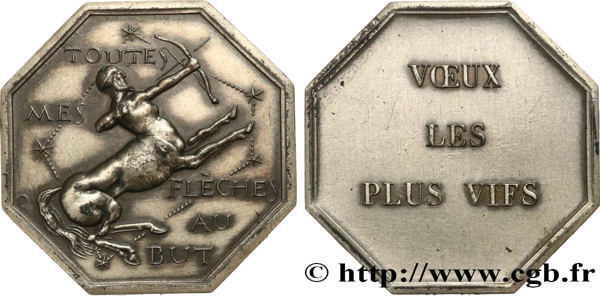 MISCELLANEOUS NOT ATTRIBUTED JETONS AND TOKENS Jeton de voeux VZ