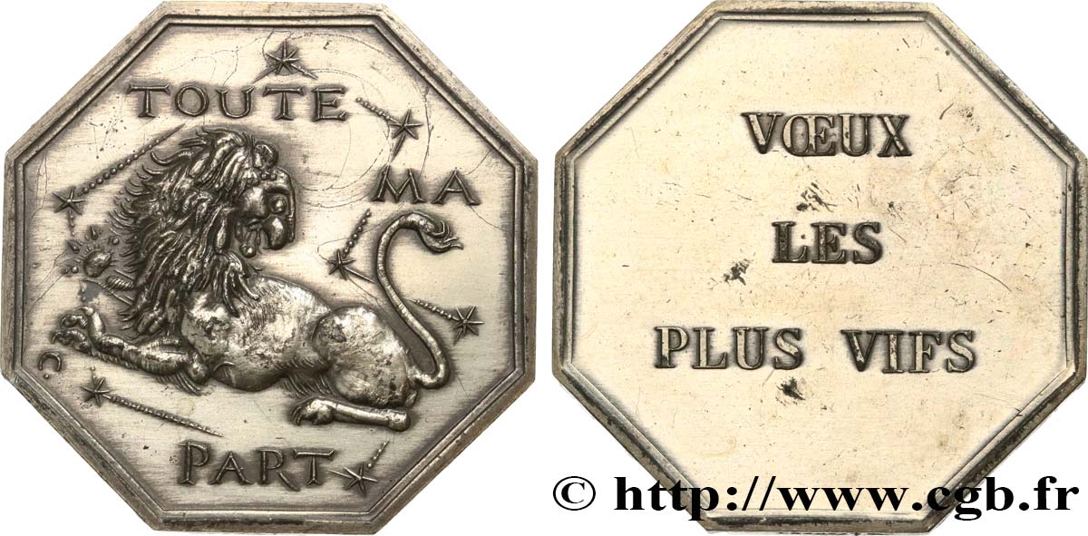 MISCELLANEOUS NOT ATTRIBUTED JETONS AND TOKENS Jeton de voeux EBC