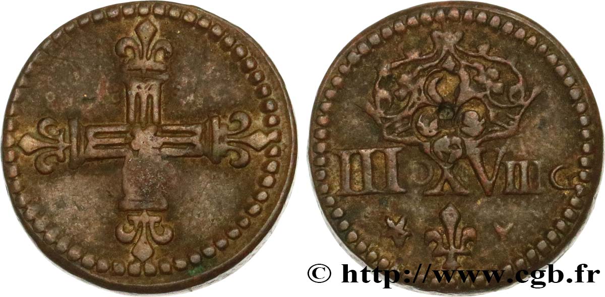 HENRI III à LOUIS XIV - POIDS MONÉTAIRE Poids monétaire pour le huitième d’écu BB