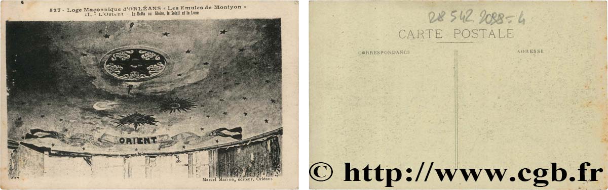 FRANC-MAÇONNERIE - PARIS carte postale, maçonnique, d après  L Illustration  du 11 mai 1907 SC