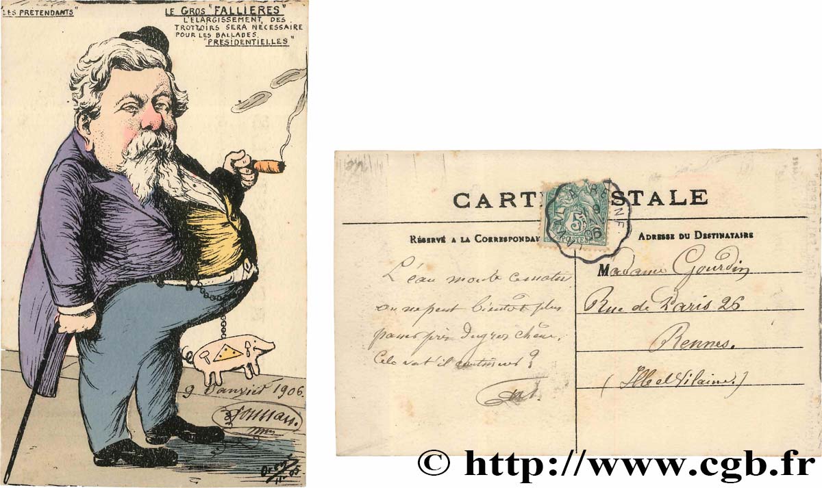 FRANC-MAÇONNERIE - PARIS carte postale antimaçonnique SS