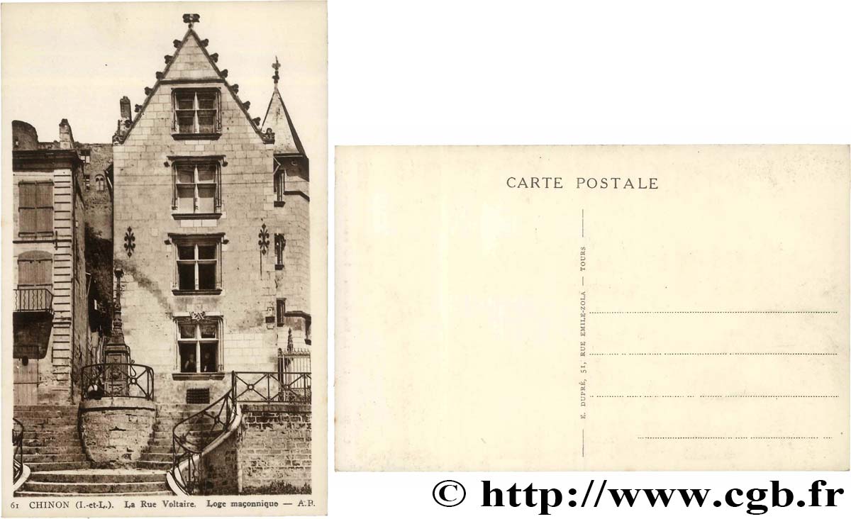 FRANC-MAÇONNERIE - PARIS carte postale photo, maçonnique fST