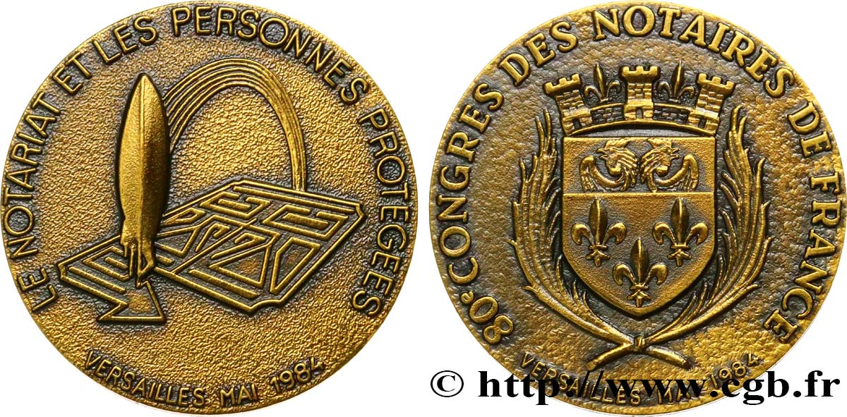 NOTAIRES DU XXe SIECLE Corps notarial (Congrès de Versailles) EBC