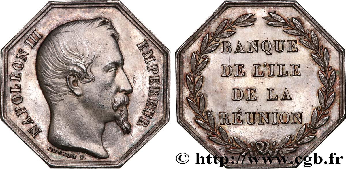 COLONIAL BANKS NAPOLEON III - Banque de l’île de la Réunion AU