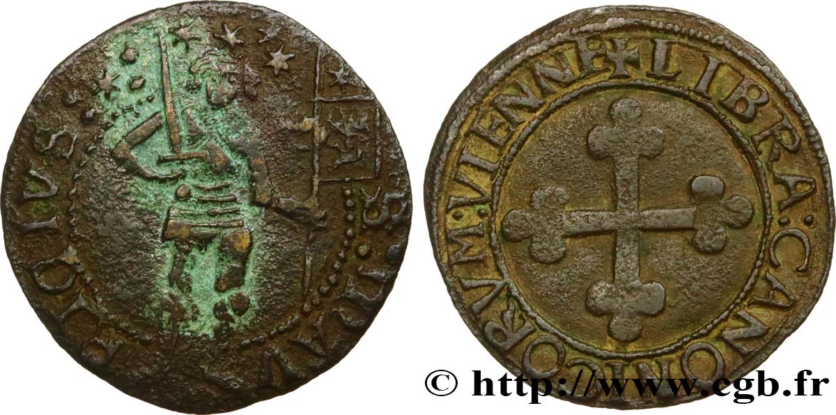 DAUPHINÉ - JETONS DIVERS Méreau du chapitre Saint-Maurice de Vienne TB+/TTB