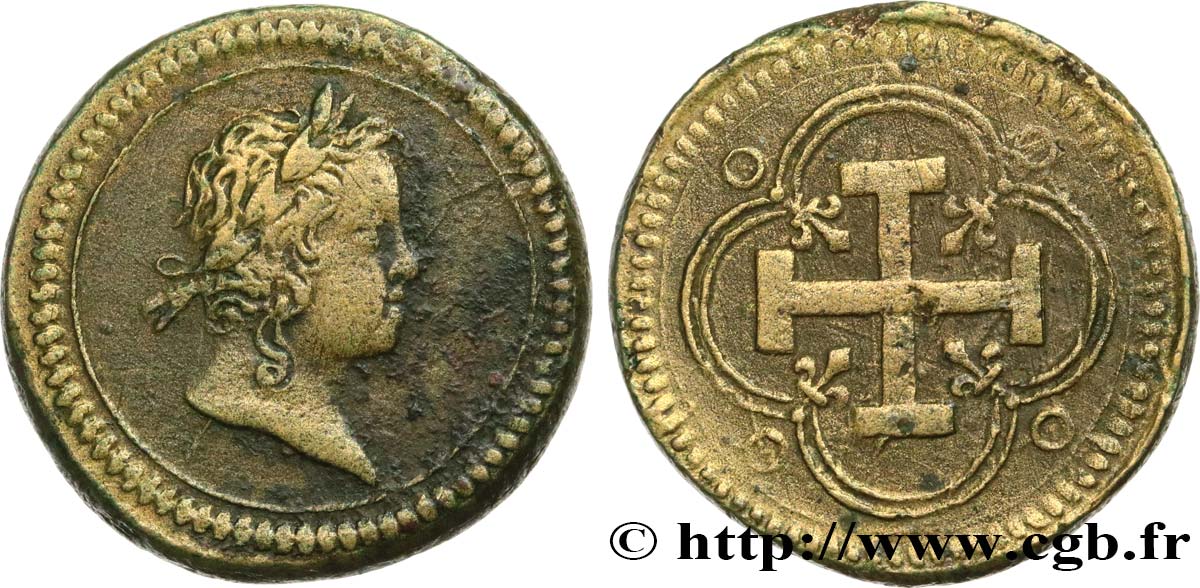 LOUIS XIII AND LOUIS XIV - COIN WEIGHT Poids monétaire pour le double louis d’or aux huit L XF