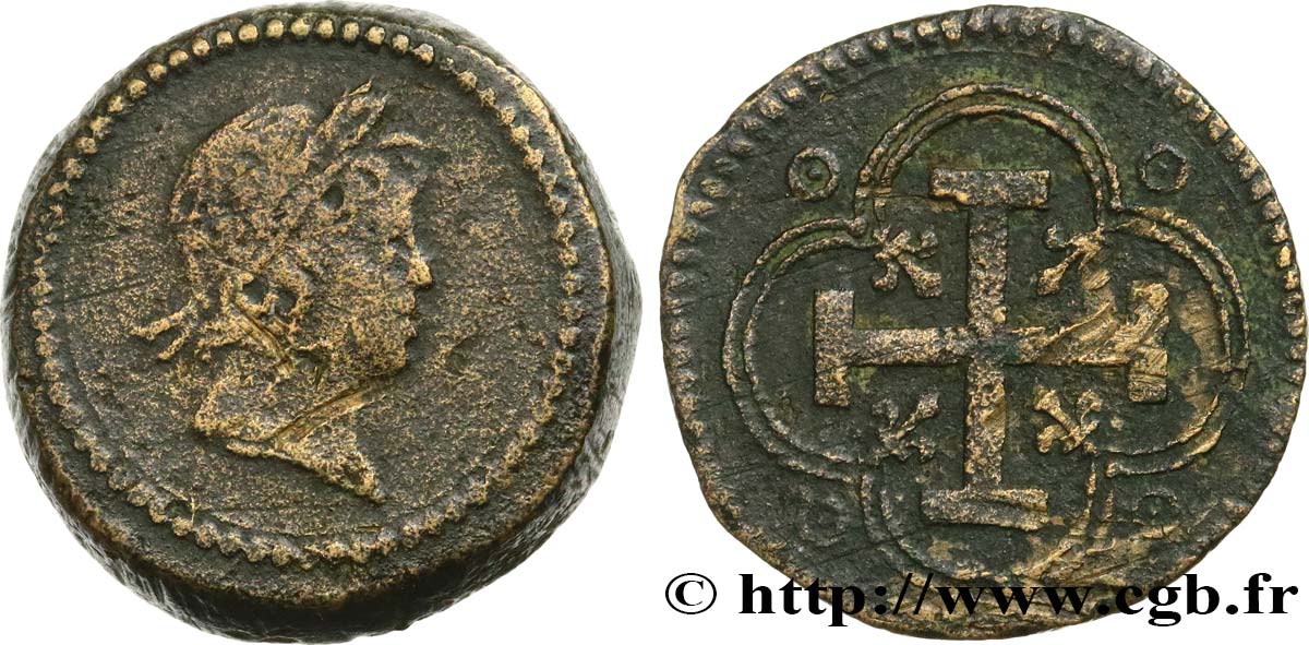 LOUIS XIII AND LOUIS XIV - COIN WEIGHT Poids monétaire pour le double louis d’or aux huit L VF