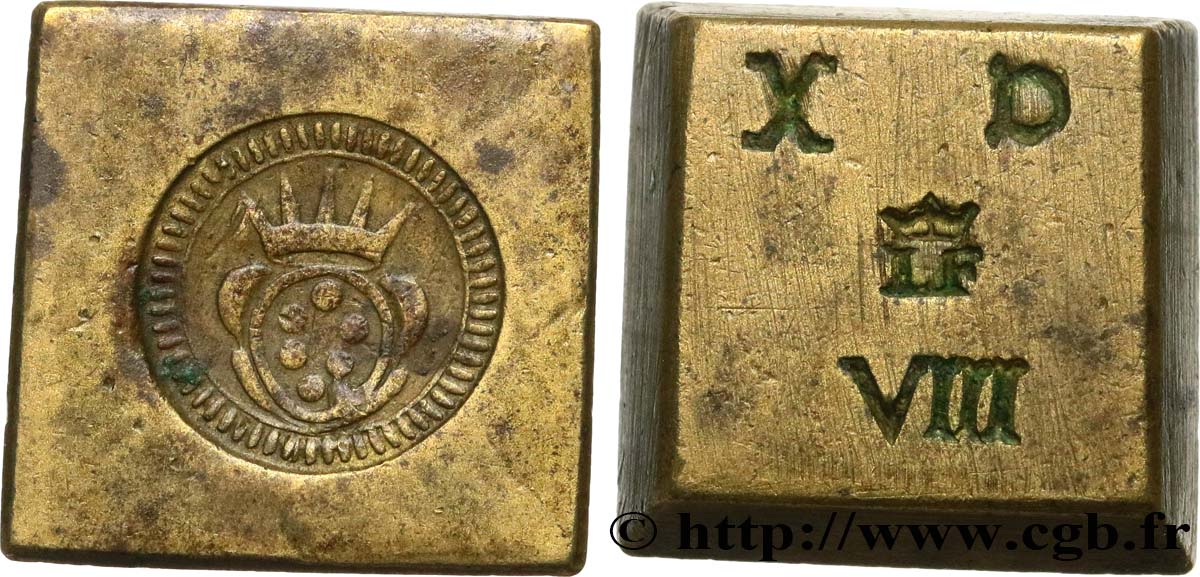 ITALY - FLORENCE - MONETARY WEIGHT Poids monétaire pour le double pistole XF