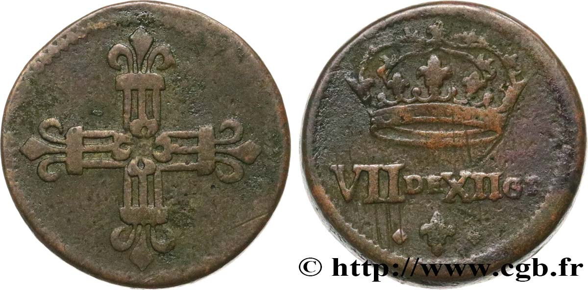 HENRI III à LOUIS XIV - POIDS MONÉTAIRE Poids monétaire pour le quart d’écu VF