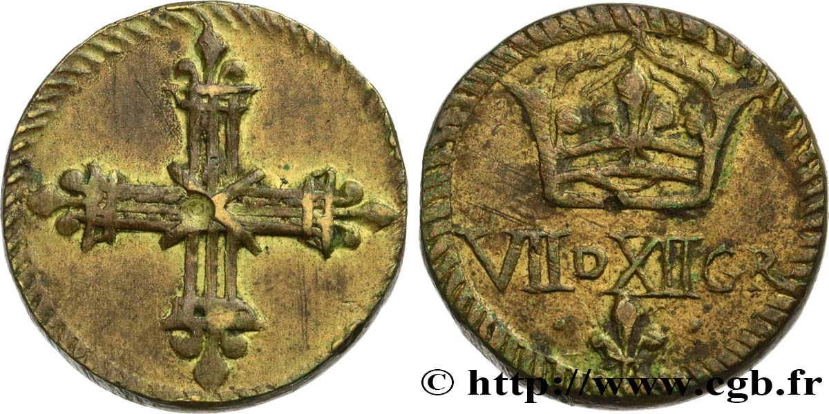 HENRI III à LOUIS XIV - POIDS MONÉTAIRE Poids monétaire pour le quart d’écu fVZ
