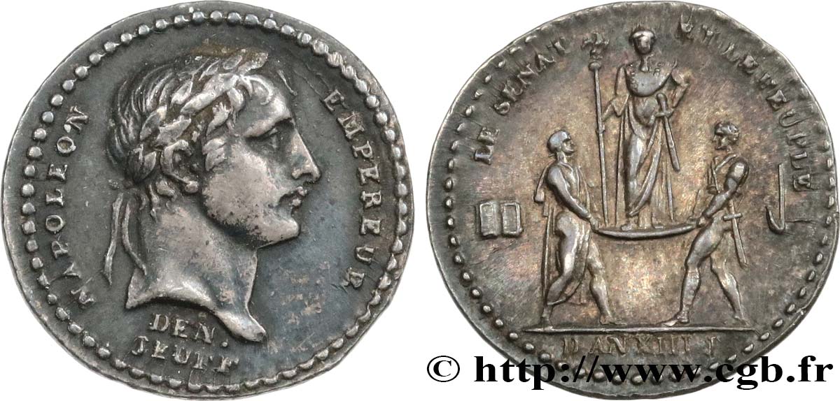 PREMIER EMPIRE / FIRST FRENCH EMPIRE Quinaire du sacre de l&nbsp;Empereur AU/AU