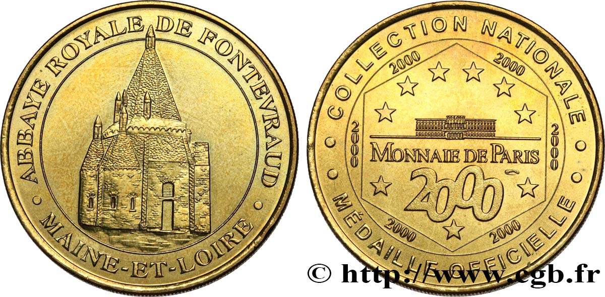 TOURISTIC JETONS AND TOKENS  FONTEVRAUD ABBAYE ROYALE - LES CUISINES ROMAINES SC