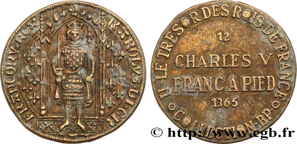Jetons BP Charles V - Franc à pied - n°12 BC