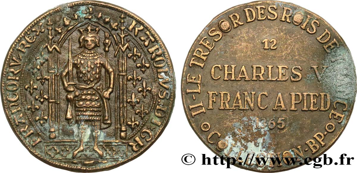 Jetons BP Charles V - Franc à pied - n°12 BC