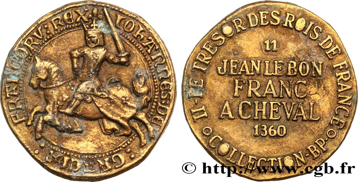 Jetons BP JEAN II LE BON - Franc à cheval - n°11 BC
