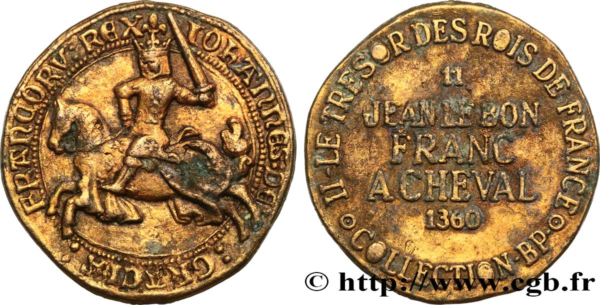 Jetons BP JEAN II LE BON - Franc à cheval - n°11 BC