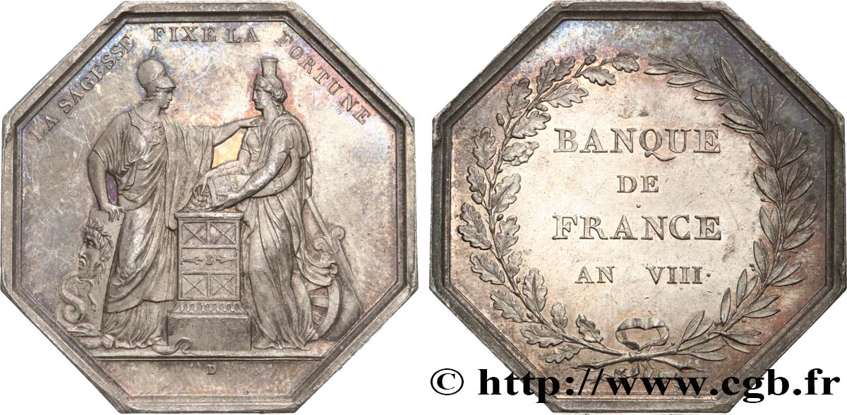 BANQUE DE FRANCE BANQUE DE FRANCE sans poinçon, refrappe du bicentenaire de la Banque de France VZ