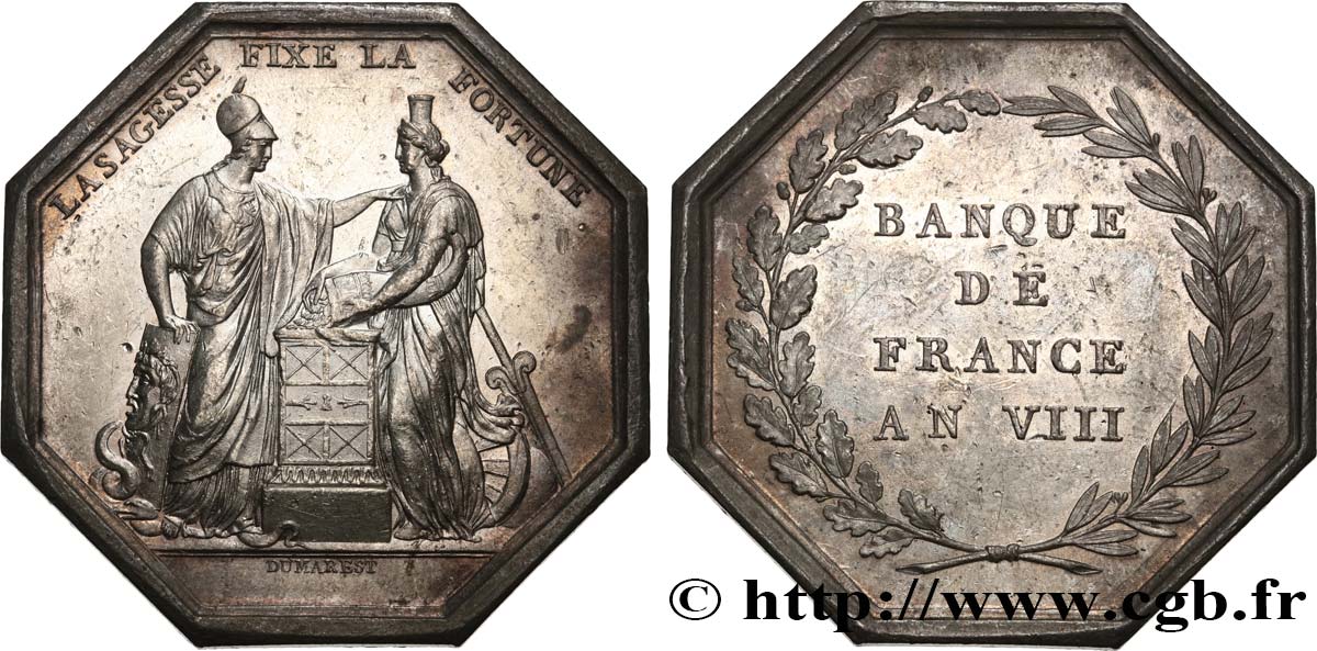 BANQUE DE FRANCE BANQUE DE FRANCE sans poinçon, refrappe du bicentenaire de la Banque de France AU