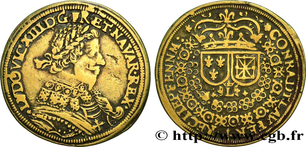 ROUYER - X.JETONS DE NUREMBERG Louis XIII q.SPL