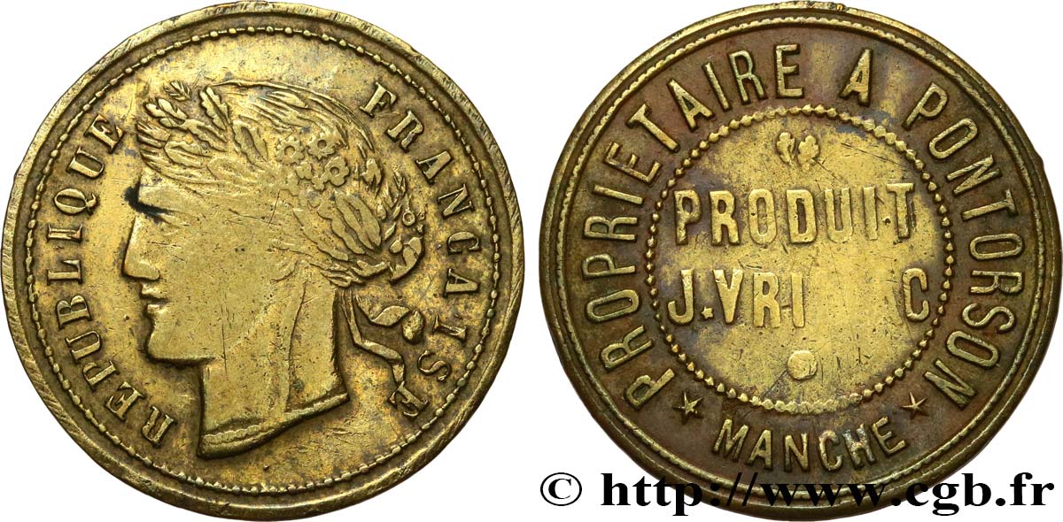 ADVERTISING AND ADVERTISING TOKENS AND JETONS PRODUIT J. VRILLAC VG