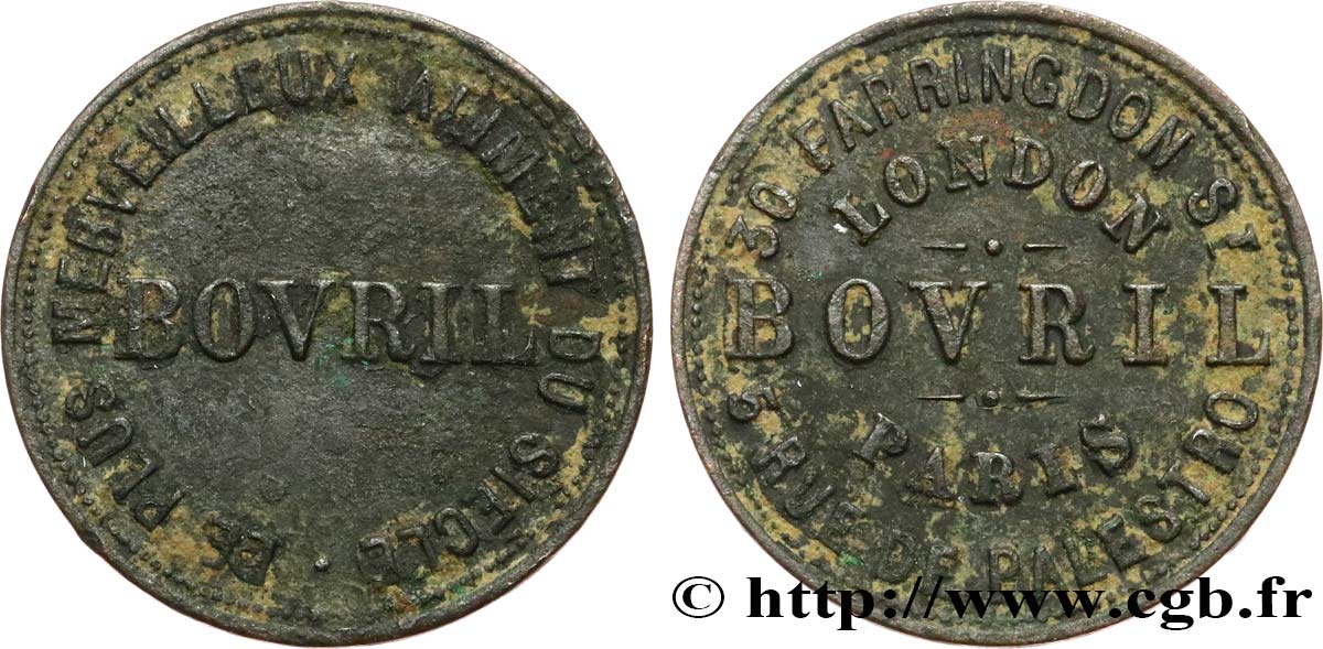 ADVERTISING AND ADVERTISING TOKENS AND JETONS BOVRIL XF