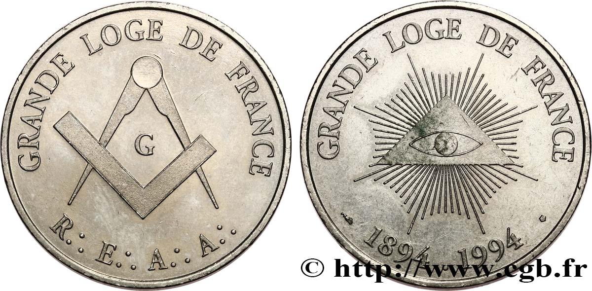 FRANC-MAÇONNERIE - PARIS GRANDE LOGE DE FRANCE  SC/EBC