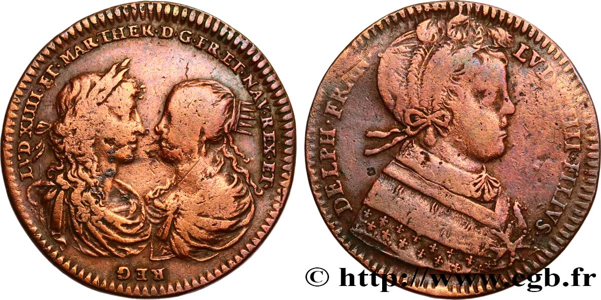 DAUPHINÉ - LOUIS V, LE GRAND DAUPHIN OU MONSEIGNEUR Dauphin de France, fils de Louis XIV TB