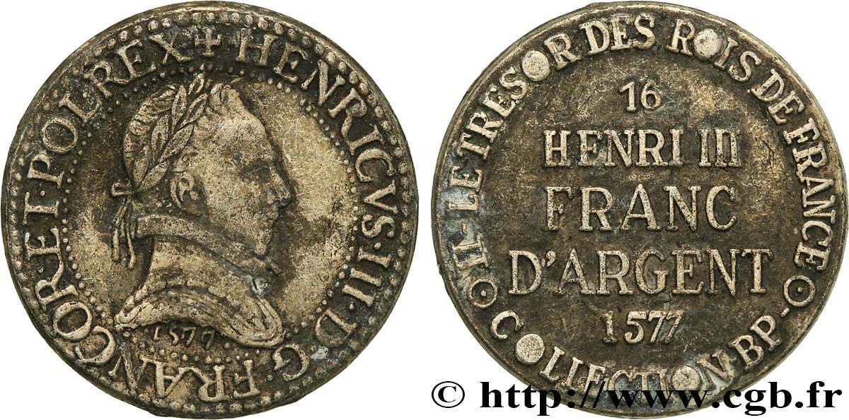 Jetons BP HENRI III - Franc d’argent - n°16 VF