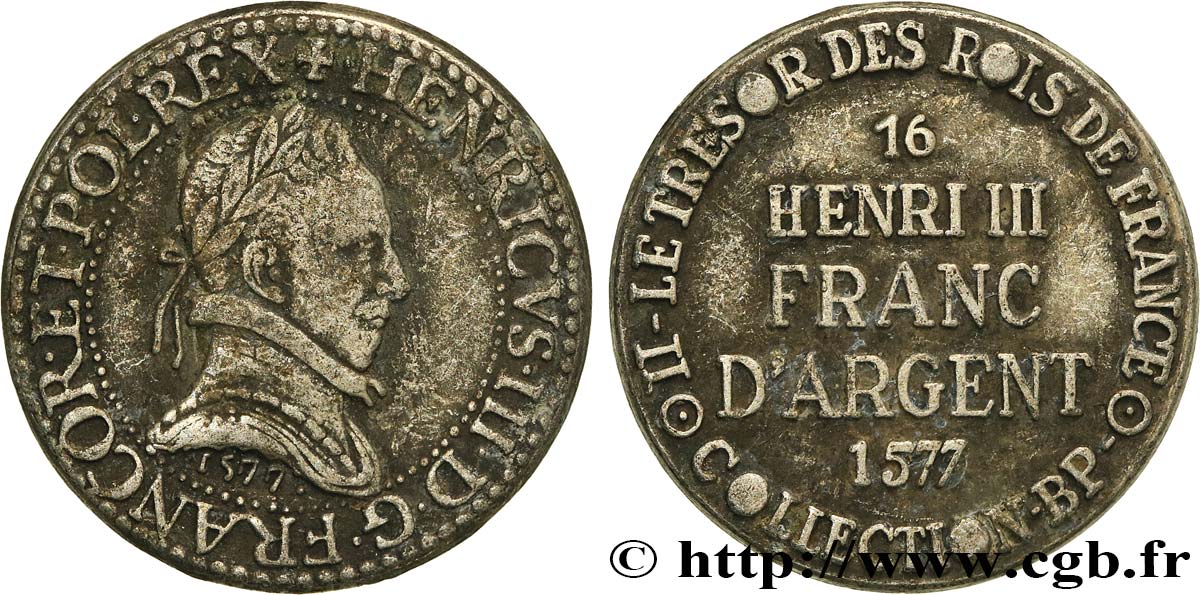 Jetons BP HENRI III - Franc d’argent - n°16 VF