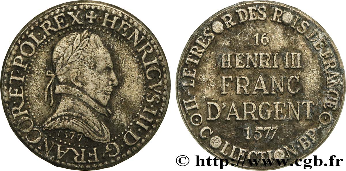 BP jetons and tokens HENRI III - Franc d’argent - n°16 VF