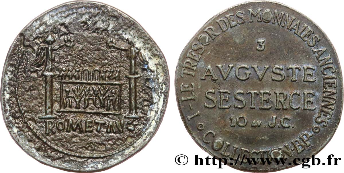 BP jetons and tokens AVGVSTE - Sesterce - n°3 VF