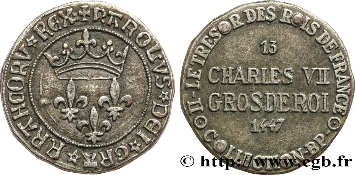 Jetons BP CHARLES VII - Gros de roi - n°13 TB