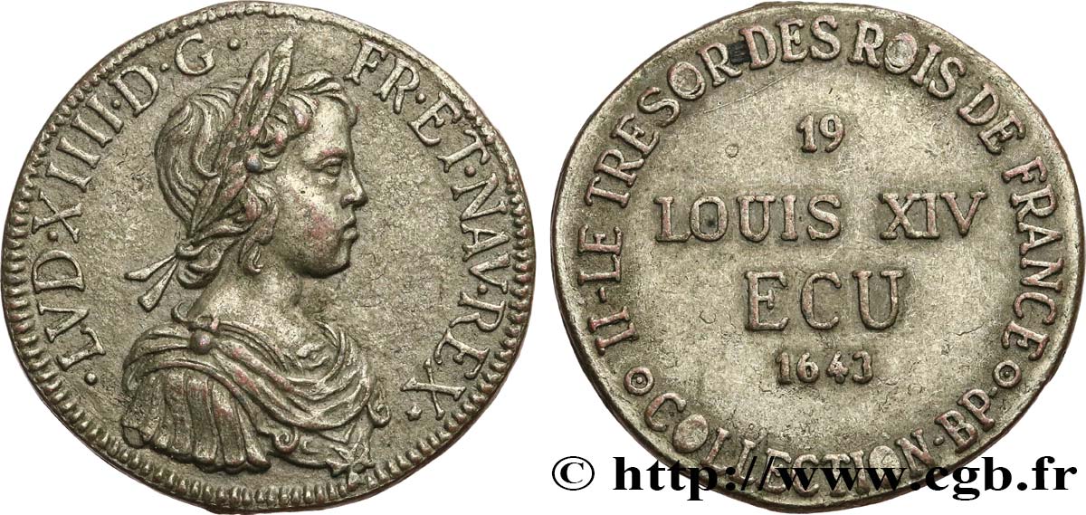 Jetons BP LOUIS XIV - Ecu - n°19 TTB